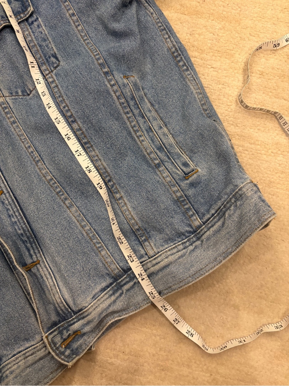 xxl Light Blue Denim Jacket - Men's Classic Trucker - Picture 5 of 6